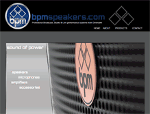 Tablet Screenshot of bpmspeakers.com